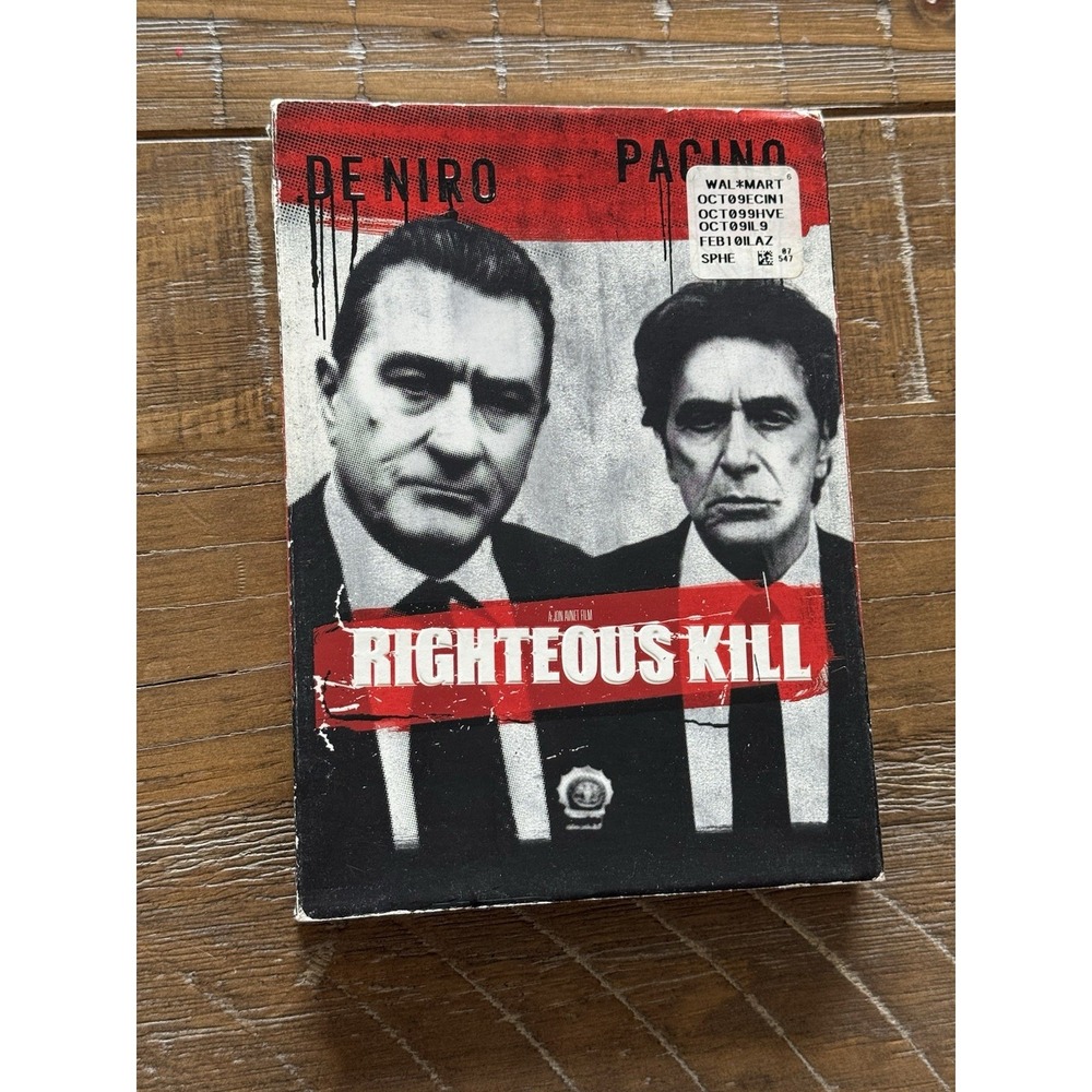 Righteous Kill Movie DVD De Niro Gugino Pacino Psychological Thriller NEW SEALED